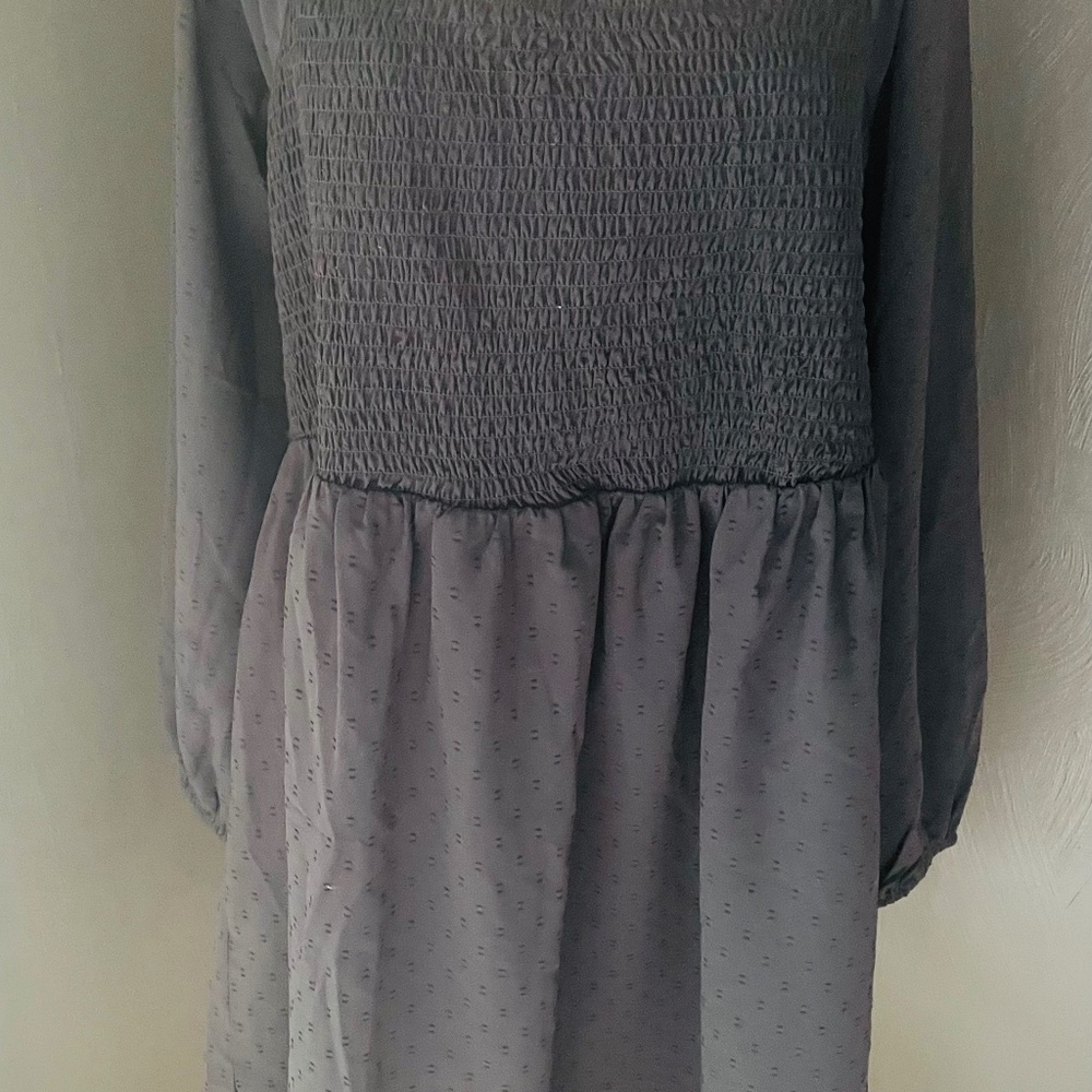 Old Navy Smocked Puff Sleeve Mini Dress – Black, Size 2X